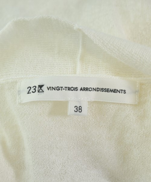 23区（ニジューサンク）カーディガン 白 サイズ:38(M位) レディース/2200621857054