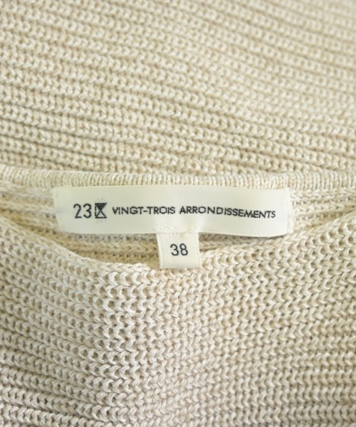 23区（ニジューサンク）ニット・セーター ベージュ サイズ:38(M位) レディース/2200633299316