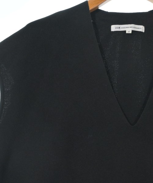 23区（ニジューサンク）ベスト/ノースリーブ 黒 サイズ:32(XXS位) レディース/2200621069334