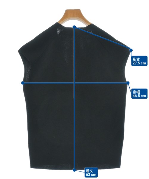 23区（ニジューサンク）ベスト/ノースリーブ 黒 サイズ:32(XXS位) レディース/2200621069334