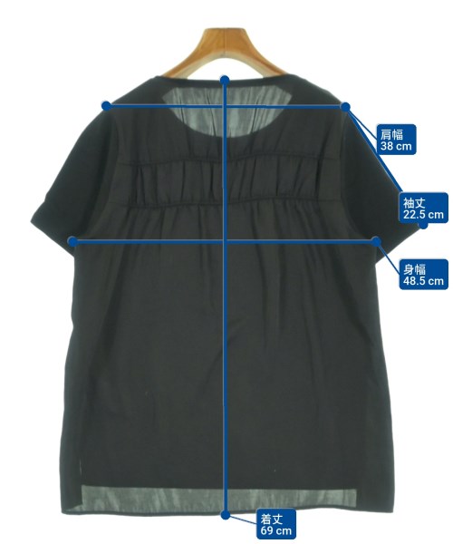 23区（ニジューサンク）Tシャツ・カットソー 黒 サイズ:44(XL位) レディース/2200615653297