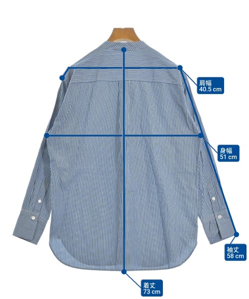 23区（ニジューサンク）カジュアルシャツ 青 サイズ:38(M位) レディース/2200615992211