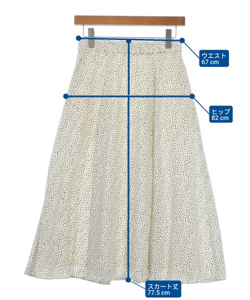 23区（ニジューサンク）ロング・マキシ丈スカート 白 サイズ:38(M位) レディース/2200638549065