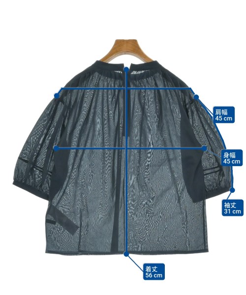 23区（ニジューサンク）ブラウス 紺 サイズ:32(XXS位) レディース/2200627631122