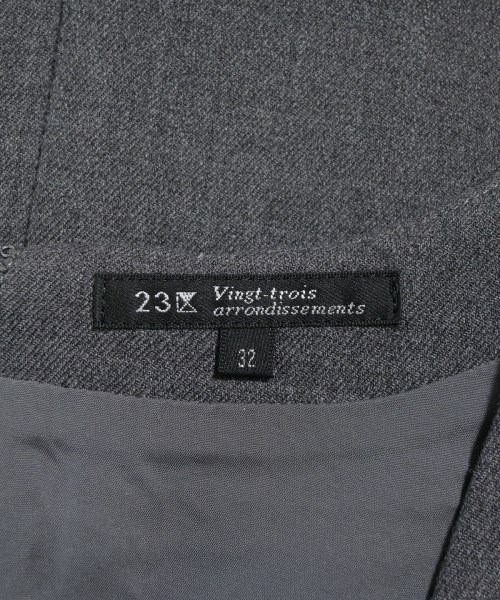 23区（ニジューサンク）ワンピース グレー サイズ:32(XXS位) レディース/2200632676064