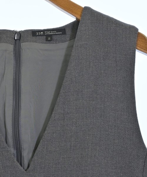 23区（ニジューサンク）ワンピース グレー サイズ:32(XXS位) レディース/2200632676064