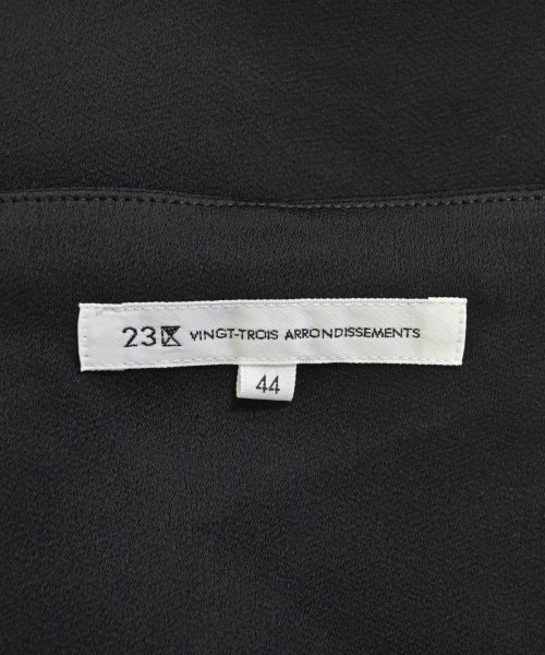 23区（ニジューサンク）ワンピース 黒 サイズ:44(L位) レディース/2200618342082