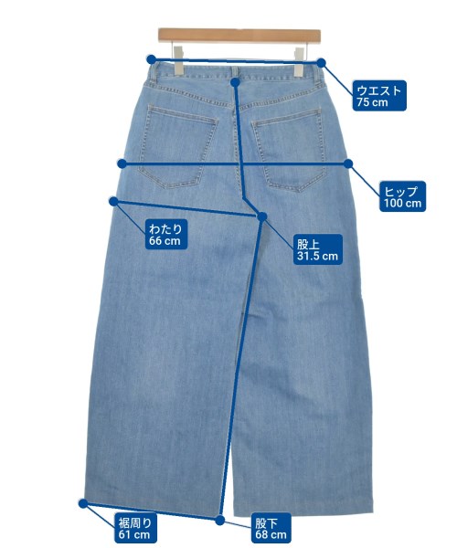 23区（ニジューサンク）デニムパンツ 青 サイズ:44(XL位) レディース/2200618342129