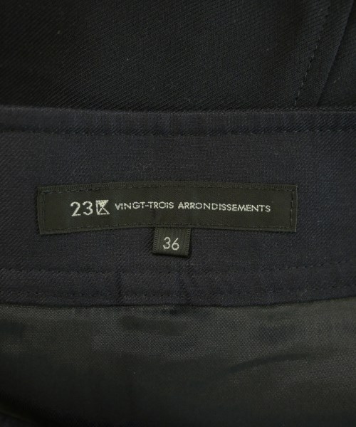 23区（ニジューサンク）ひざ丈スカート 紺 サイズ:36(S位) レディース/2200625391097