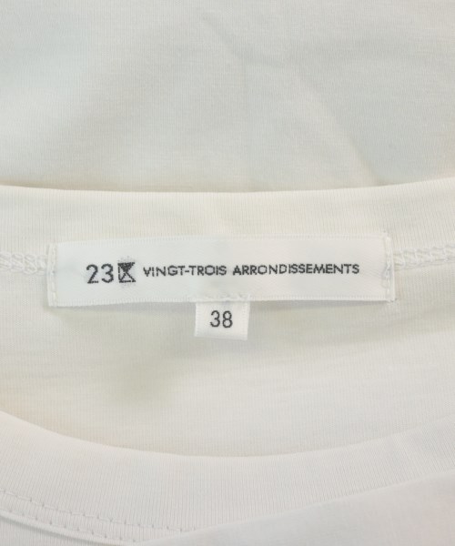 23区（ニジューサンク）Tシャツ・カットソー 白 サイズ:38(M位) レディース/2200619989088