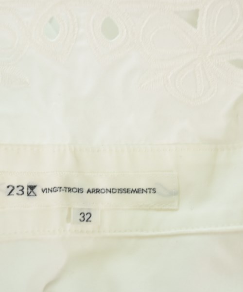 23区（ニジューサンク）ブラウス 白 サイズ:32(XXS位) レディース/2200622381039