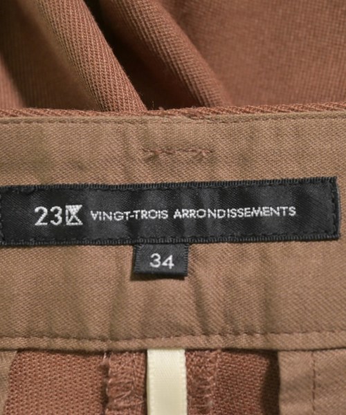 23区（ニジューサンク）スラックス 茶 サイズ:34(S位) レディース/2200618204014