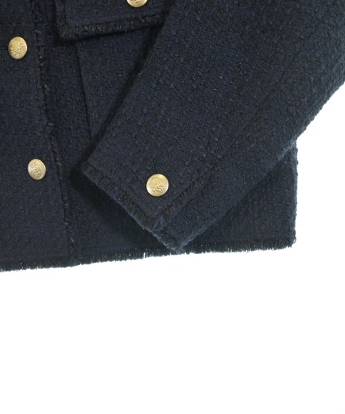 23区（ニジューサンク）ノーカラージャケット 紺 サイズ:38(M位) レディース/2200614985016