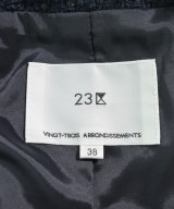 23区（ニジューサンク）ノーカラージャケット 紺 サイズ:38(M位) レディース/2200614985016