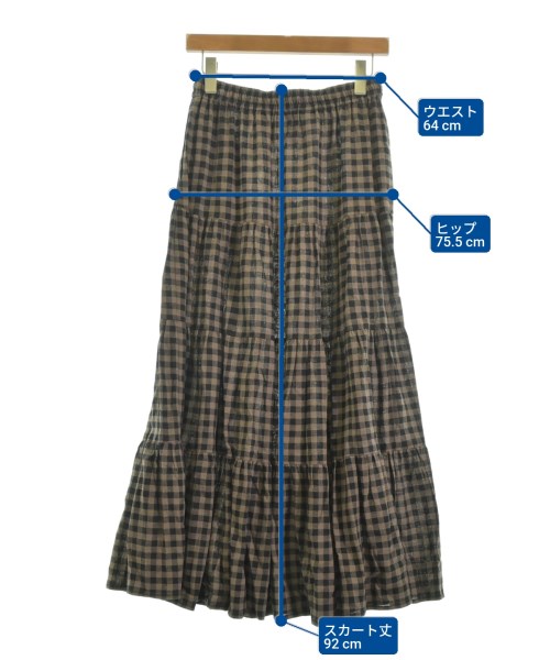 23区（ニジューサンク）ロング・マキシ丈スカート 茶 サイズ:38(M位) レディース/2200612753013