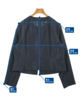 23区（ニジューサンク）ノーカラージャケット 黒 サイズ:46(XXL位) レディース/2200603393150