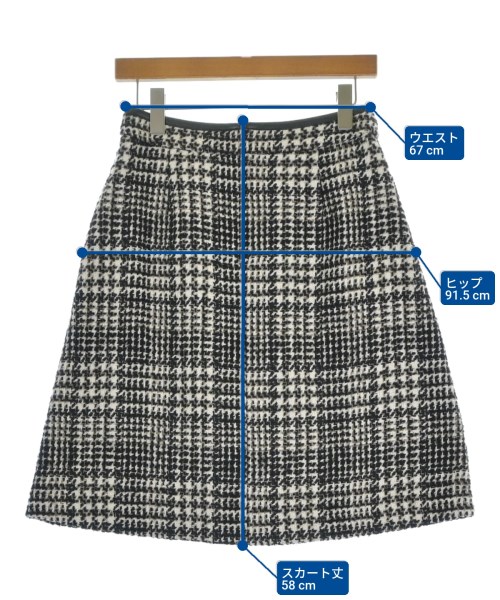 23区（ニジューサンク）ひざ丈スカート 黒 サイズ:38(M位) レディース/2200669958058