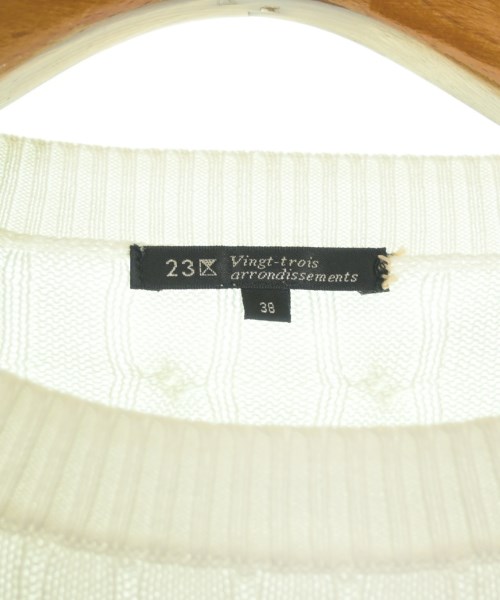23区（ニジューサンク）ニット・セーター 白 サイズ:38(M位) レディース/2200670283071