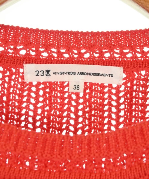 23区（ニジューサンク）ニット・セーター 赤 サイズ:38(M位) レディース/2200677381015