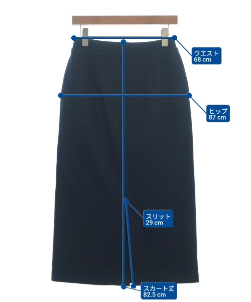 23区（ニジューサンク）ロング・マキシ丈スカート 紺 サイズ:38(M位) レディース/2200672656101