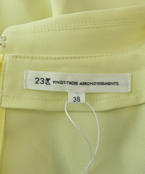23区（ニジューサンク）カジュアルシャツ 黄 サイズ:38(M位) レディース/2200678094037