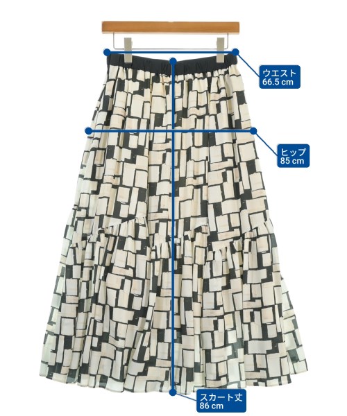 23区（ニジューサンク）ロング・マキシ丈スカート 白 サイズ:36(S位) レディース/2200673640024