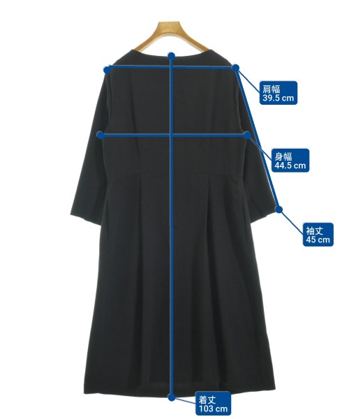 23区（ニジューサンク）ワンピース 黒 サイズ:44(L位) レディース/2200677322148