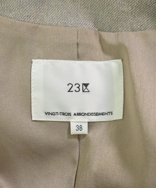 23区（ニジューサンク）ノーカラージャケット グレー サイズ:38(M位) レディース/2200673654014