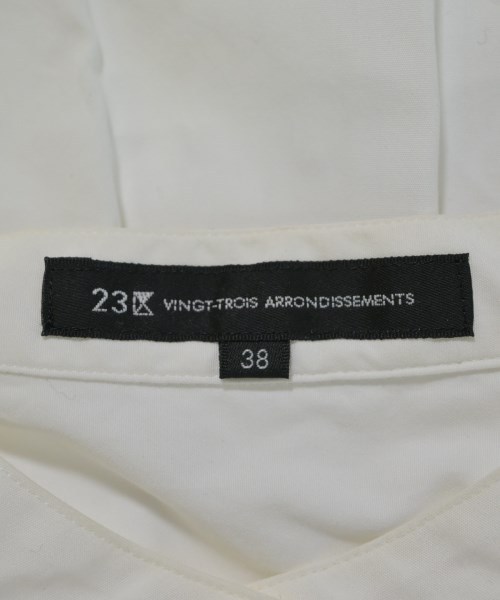 23区（ニジューサンク）カジュアルシャツ 白 サイズ:38(M位) レディース/2200680095084