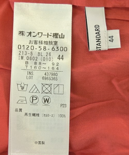 23区（ニジューサンク）ブラウス 赤 サイズ:44(L位) レディース/2200673390059