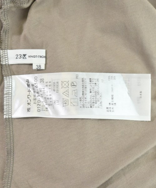 23区（ニジューサンク）Tシャツ・カットソー 茶 サイズ:38(M位) レディース/2200697557063