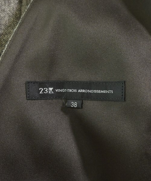 23区（ニジューサンク）ワンピース 茶 サイズ:38(M位) レディース/2200649967094