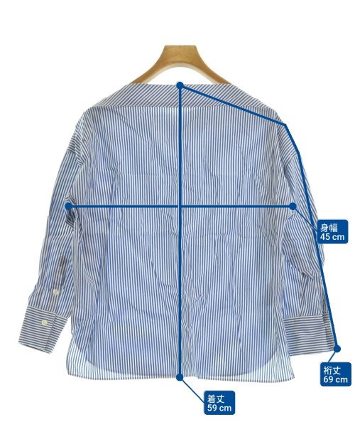 23区（ニジューサンク）カジュアルシャツ 青 サイズ:32(XXS位) レディース/2200656368013