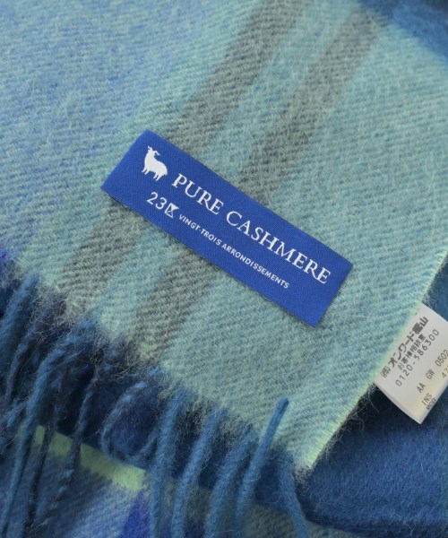 23区（ニジューサンク）マフラー 青 サイズ:- レディース/2200649230068