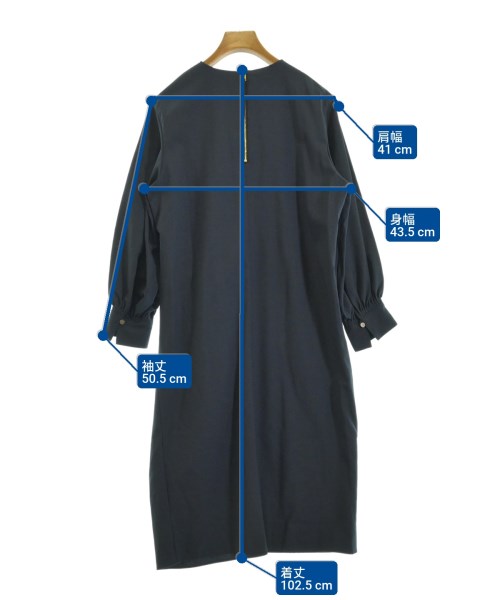 23区（ニジューサンク）シャツワンピース 紺 サイズ:32(XS位) レディース/2200652863116