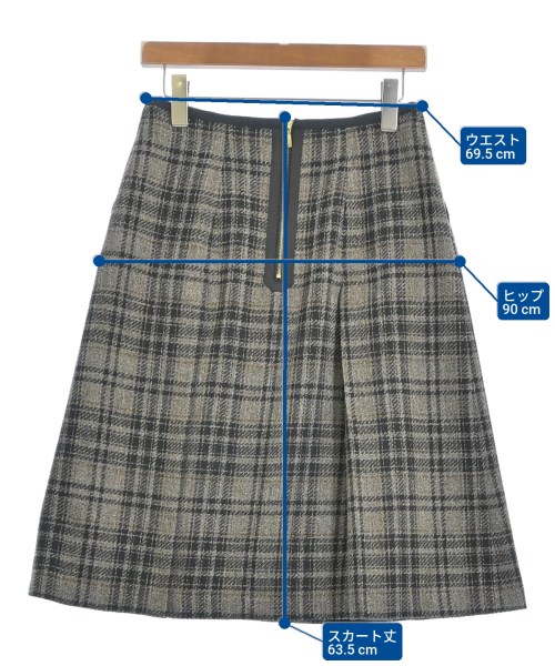 23区（ニジューサンク）ロング・マキシ丈スカート グレー サイズ:38(M位) レディース/2200655929062