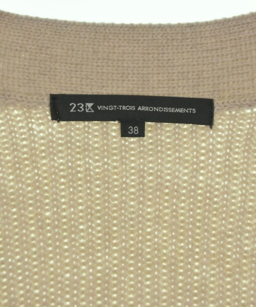 23区（ニジューサンク）カーディガン ベージュ サイズ:38(M位) レディース/2200654879108