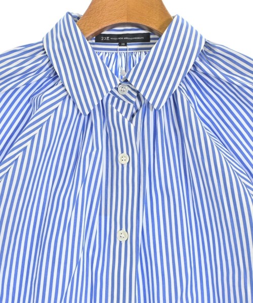 23区（ニジューサンク）カジュアルシャツ 青 サイズ:38(M位) レディース/2200658439063