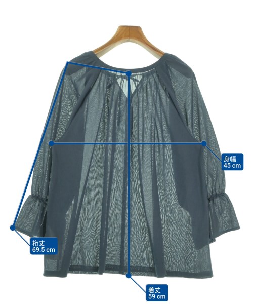 23区（ニジューサンク）ブラウス 紺 サイズ:38(M位) レディース/2200652156126