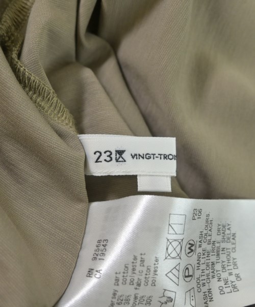 23区（ニジューサンク）Tシャツ・カットソー カーキ サイズ:38(M位) レディース/2200656992027