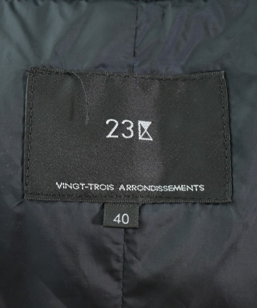23区（ニジューサンク）ダウンコート 紺 サイズ:40(M位) レディース/2200649662012