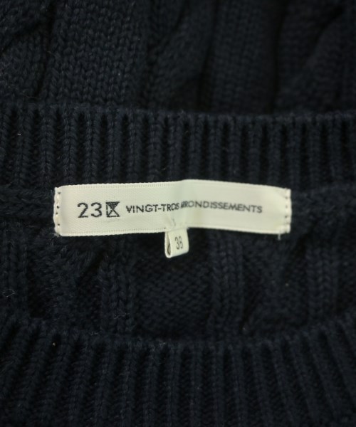 23区（ニジューサンク）ニット・セーター 紺 サイズ:38(M位) レディース/2200656604296