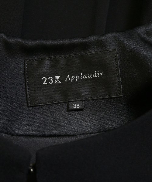 23区（ニジューサンク）ノーカラージャケット 黒 サイズ:38(M位) レディース/2200658746024