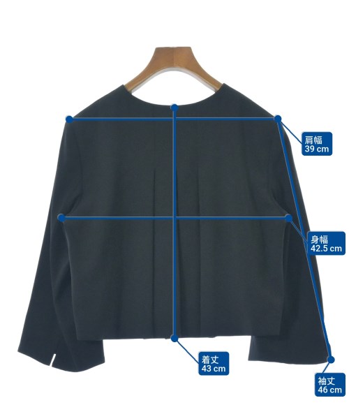 23区（ニジューサンク）ノーカラージャケット 黒 サイズ:38(M位) レディース/2200658746024