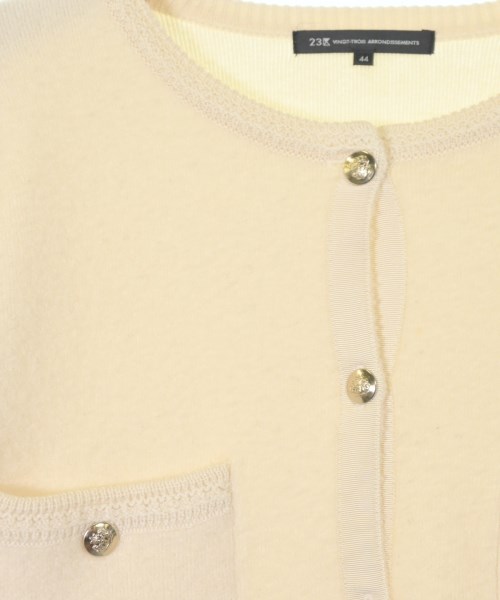 23区（ニジューサンク）カーディガン 白 サイズ:44(L位) レディース/2200658948138