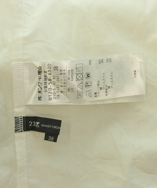 23区（ニジューサンク）Tシャツ・カットソー 白 サイズ:38(M位) レディース/2200706438345