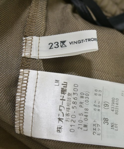 23区（ニジューサンク）その他 茶 サイズ:38(M位) レディース/2200708808092