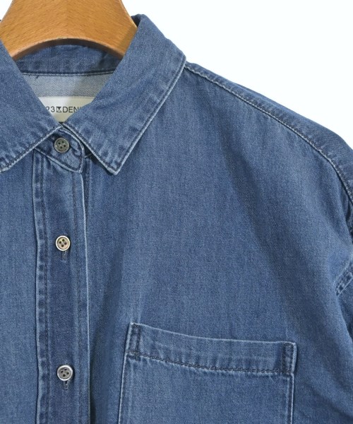 23区（ニジューサンク）カジュアルシャツ 青 サイズ:38(M位) レディース/2200628228079