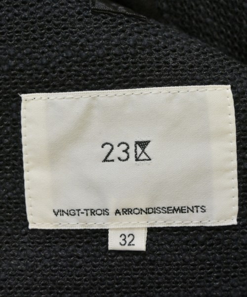 23区（ニジューサンク）ノーカラージャケット 黒 サイズ:32(XXS位) レディース/2200639348094