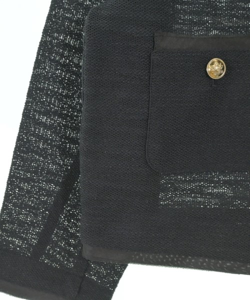 23区（ニジューサンク）ノーカラージャケット 黒 サイズ:32(XXS位) レディース/2200639348094